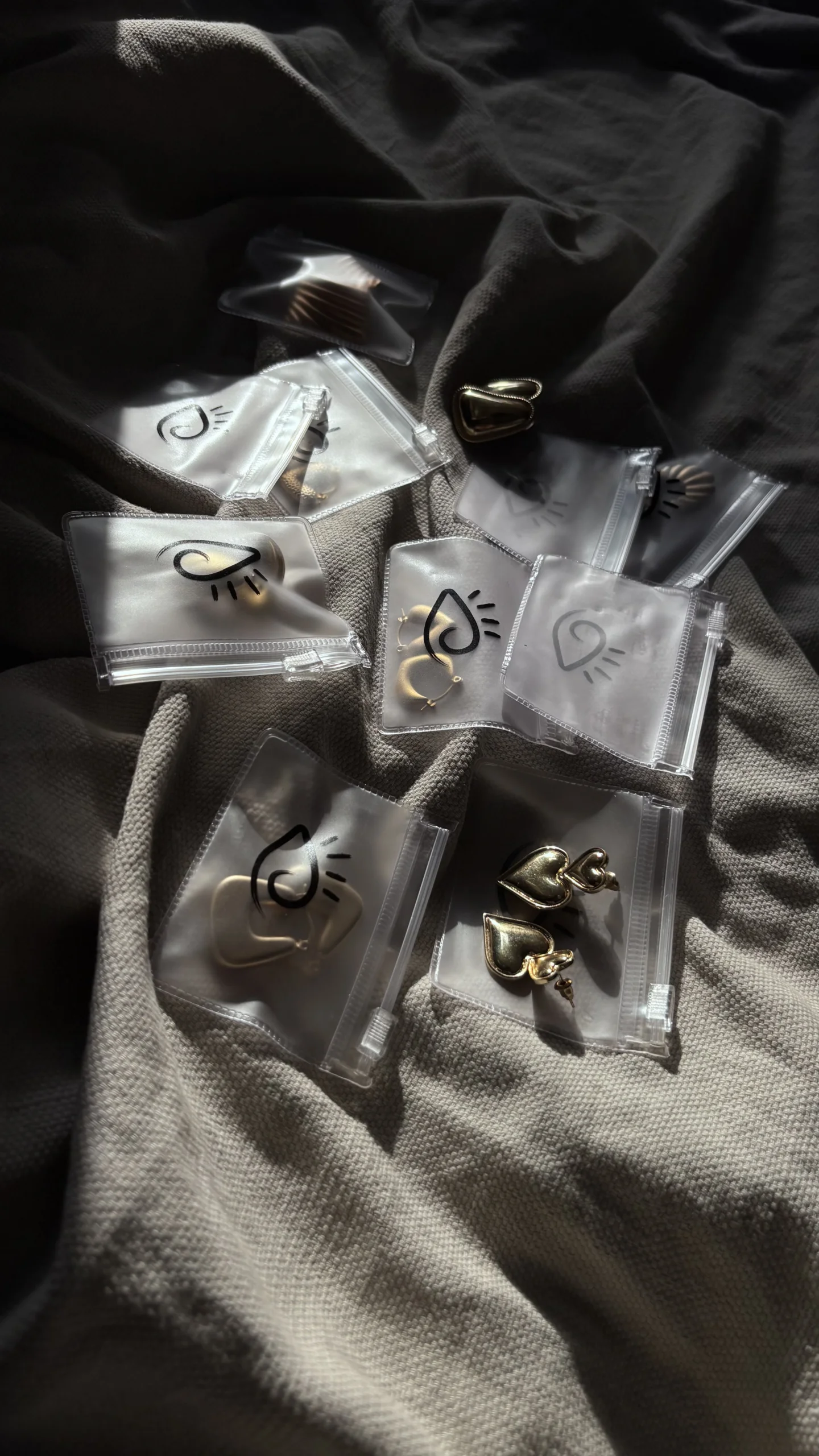 Double Heart Earrings - Image 3